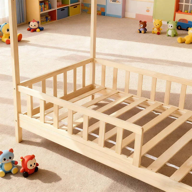 Bedroom furniture girl toddler wooden Montessori frame floor children's bed children