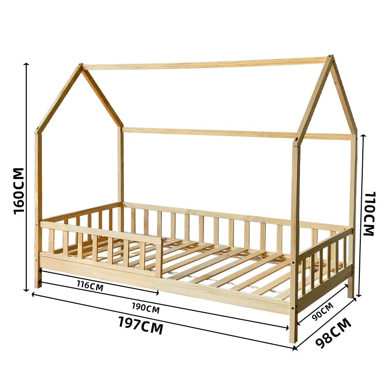 Bedroom furniture girl toddler wooden Montessori frame floor children's bed children