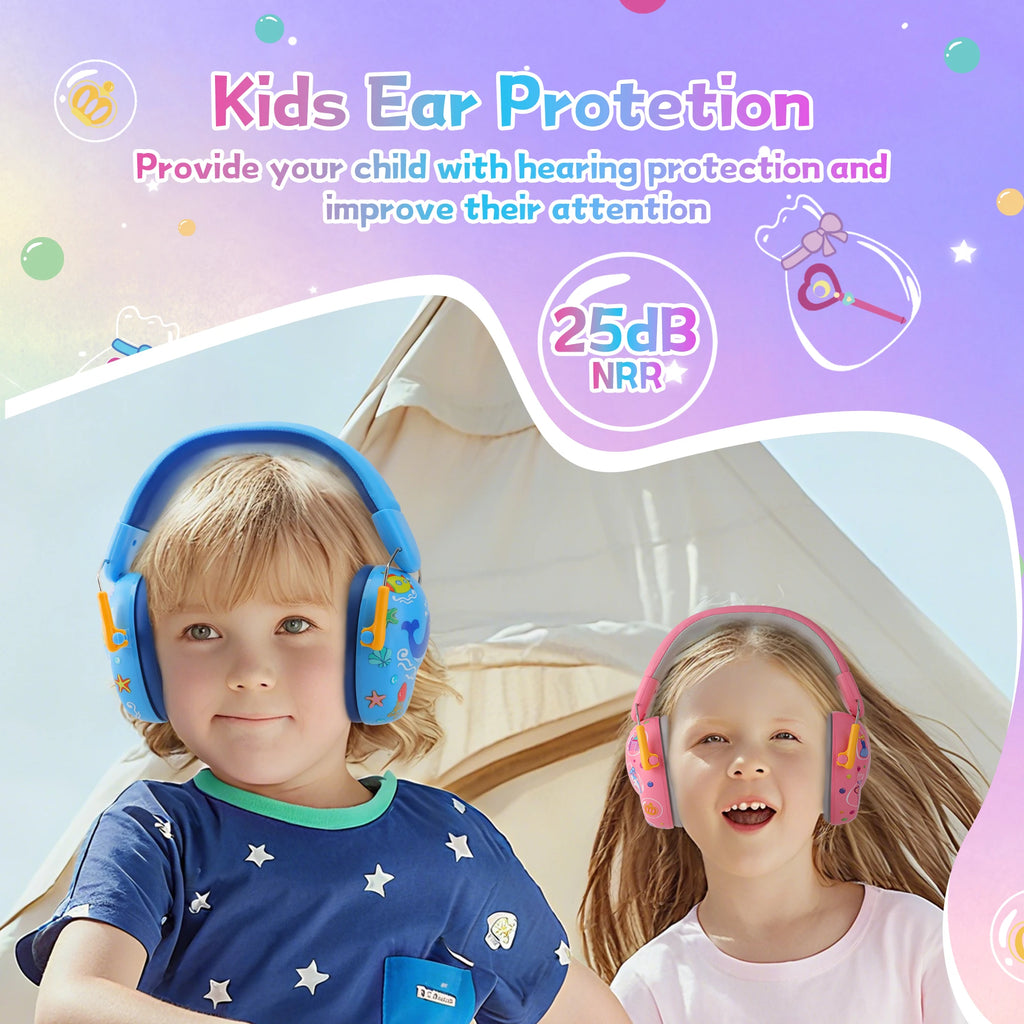 Upgraded Ear Kids Ear Protection Noise Cancelling HeadPhones SNR 26dB Hearing Protection Earmuffs for Autism, Children, Toddler