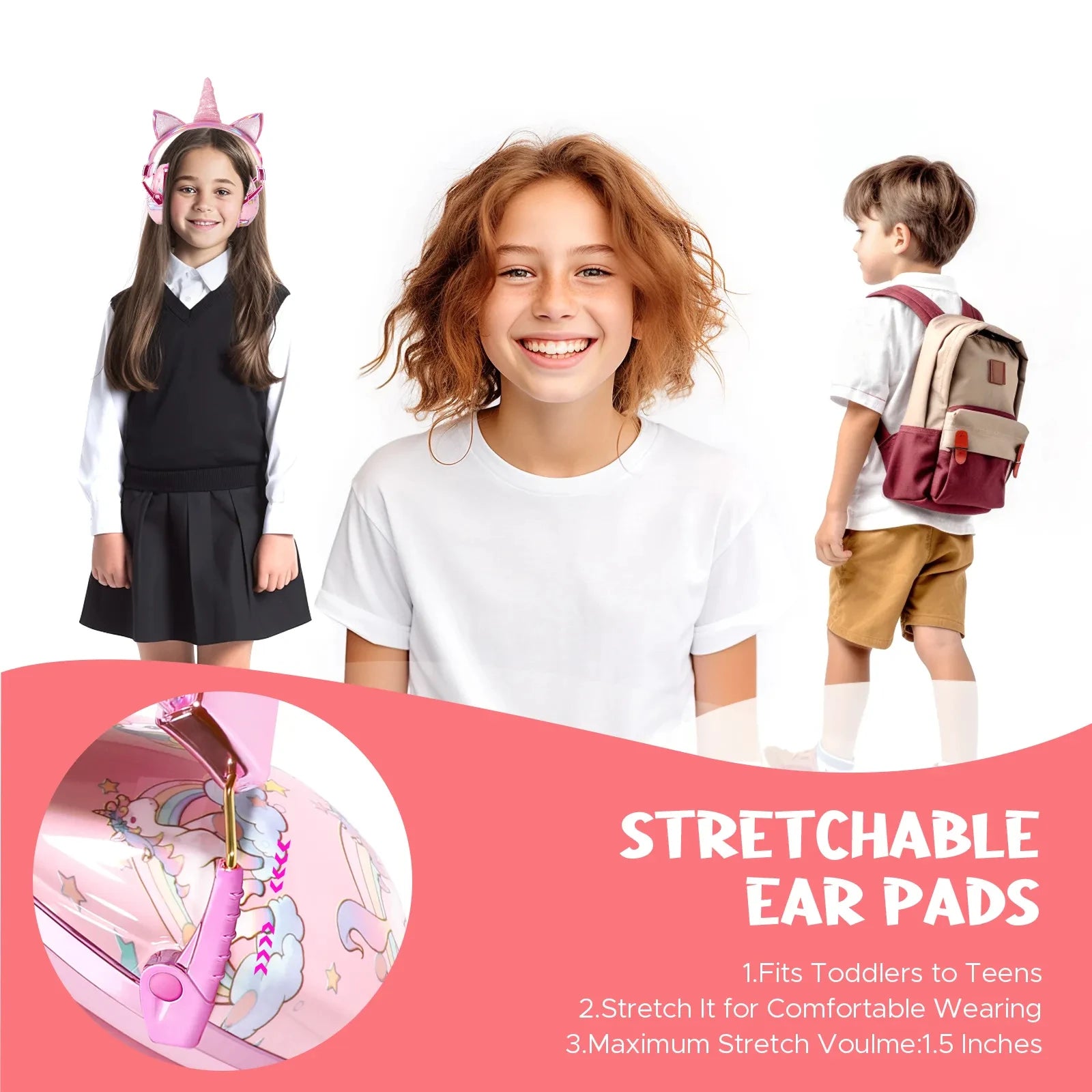 Cute Kids Ear Protection Noise Earmuffs Noise Reduction Ear Defenders Autism Children Sound Sensitivity Noise Damper Kids Gifts