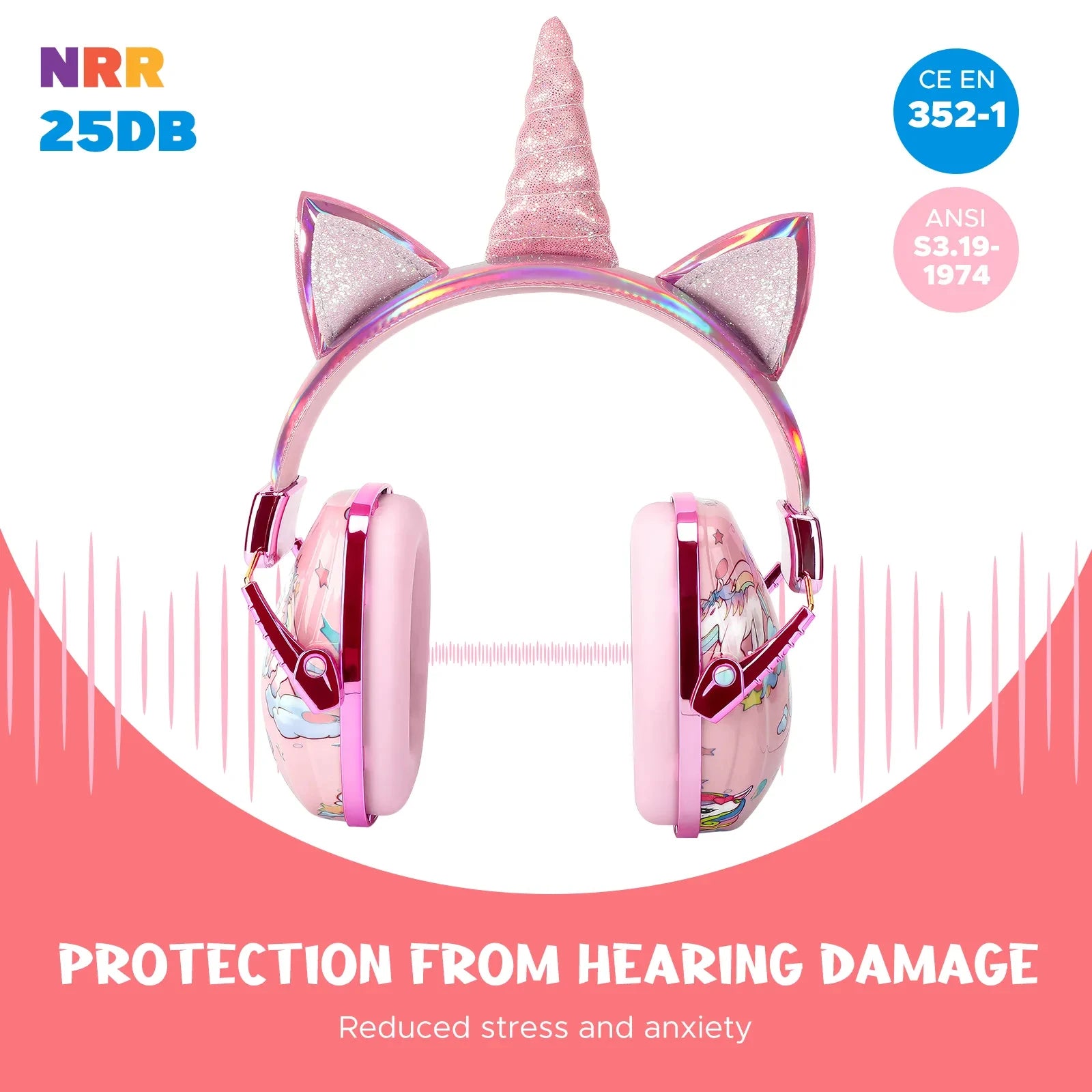 Cute Kids Ear Protection Noise Earmuffs Noise Reduction Ear Defenders Autism Children Sound Sensitivity Noise Damper Kids Gifts