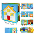 Montessori Busy Book for Toddlers 1-3，Preschool Toddler Early Learning Quiet Books and Educational Travel Activity Toys