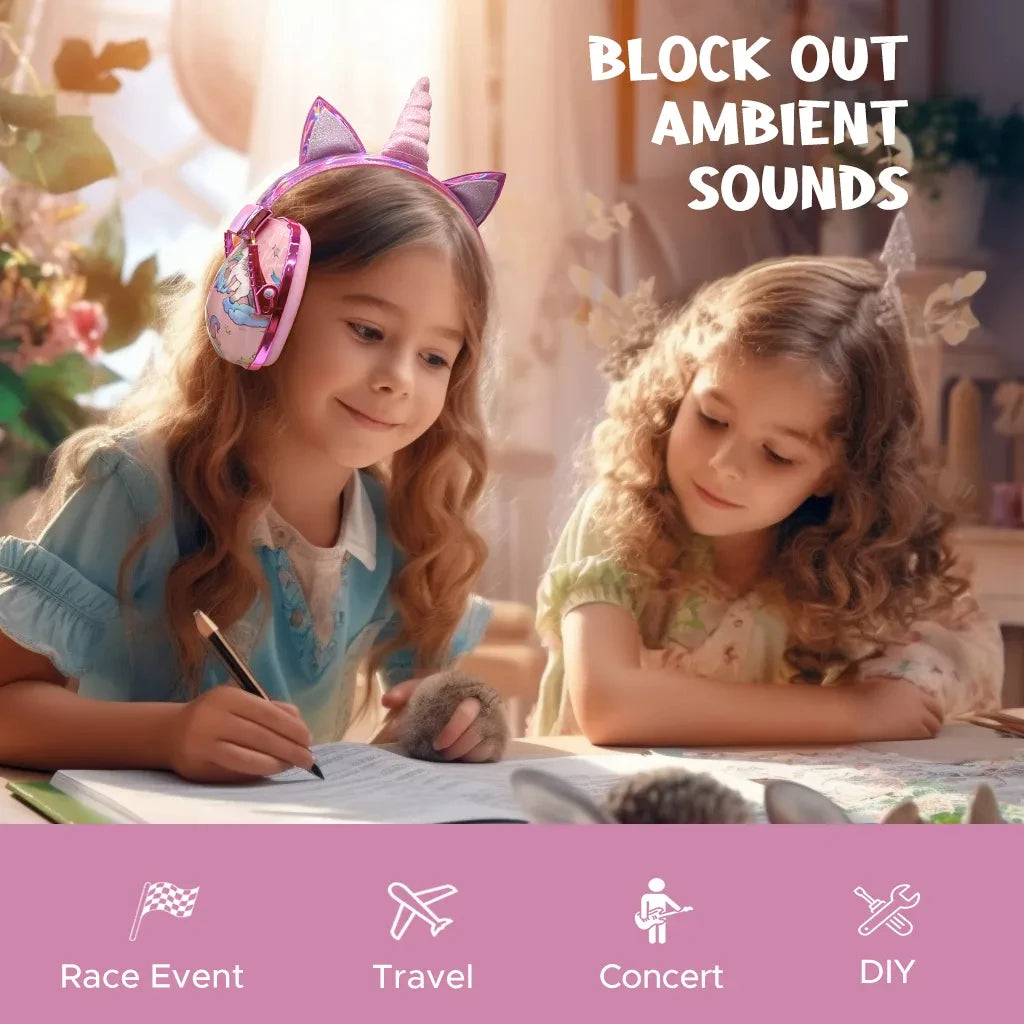 Cute Kids Ear Protection Noise Earmuffs Noise Reduction Ear Defenders Autism Children Sound Sensitivity Noise Damper Kids Gifts
